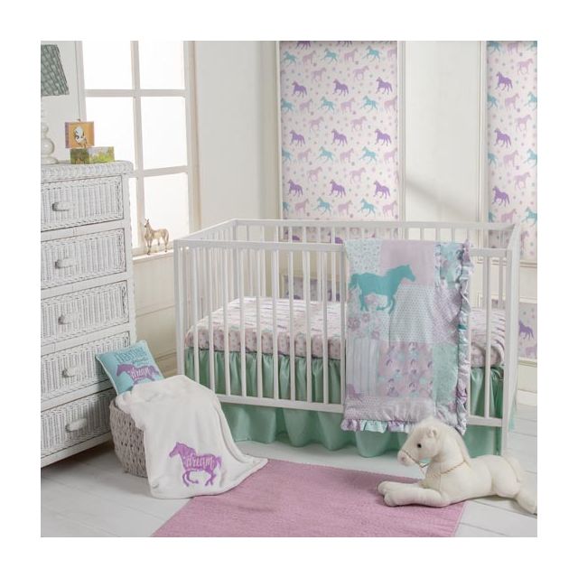 Mountain Pony Baby 3 Piece Crib Bedding Set Collection