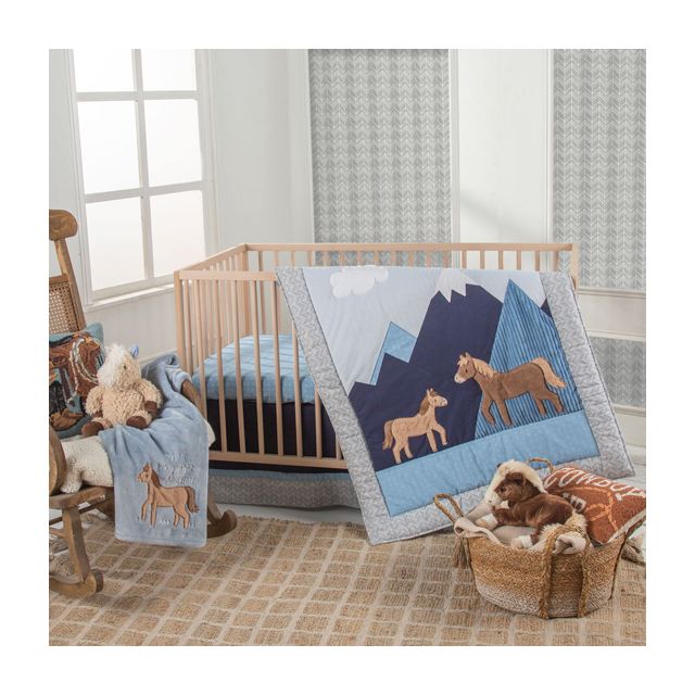 Mountain Pony Baby 3-Piece Crib Bedding Set Collection