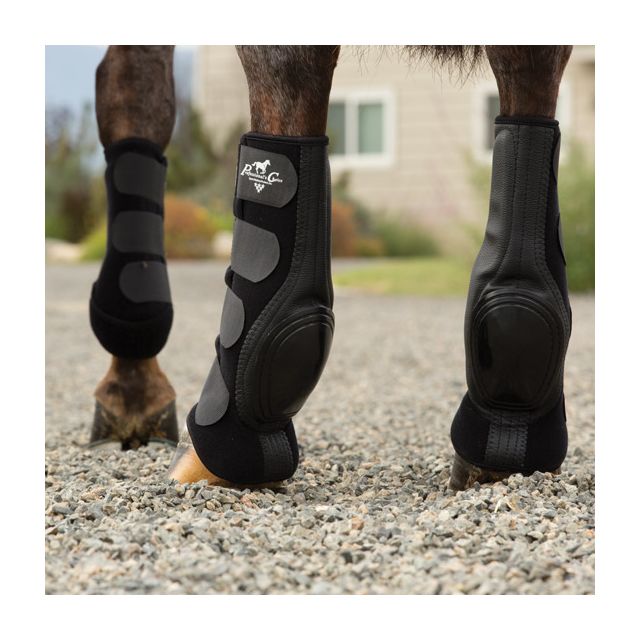 classic equine leather skid boots