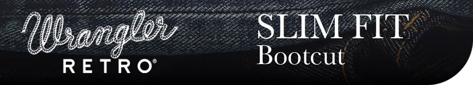 Shop Mens Wrangler Retro Jeans Slim Fit Bootcut