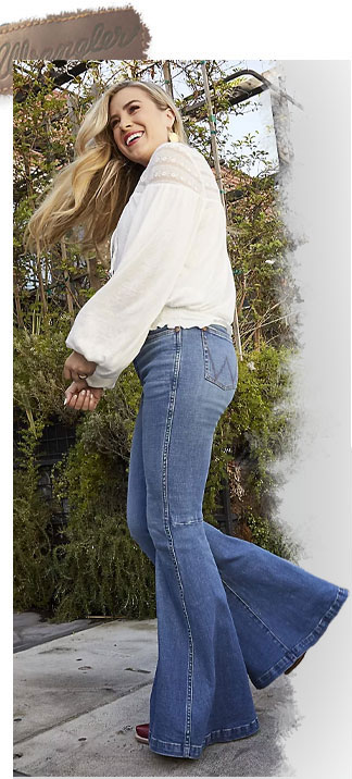 Shop The Wrangler Retro Green Jeans