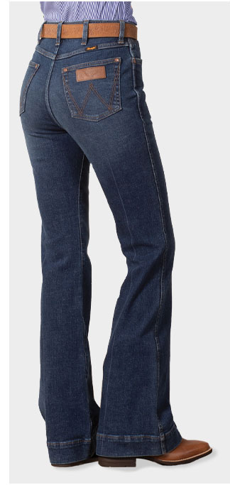 Wrangler Women's Retro Premium High Rise Trouser Jeans - Briley - Millbrook  Tack