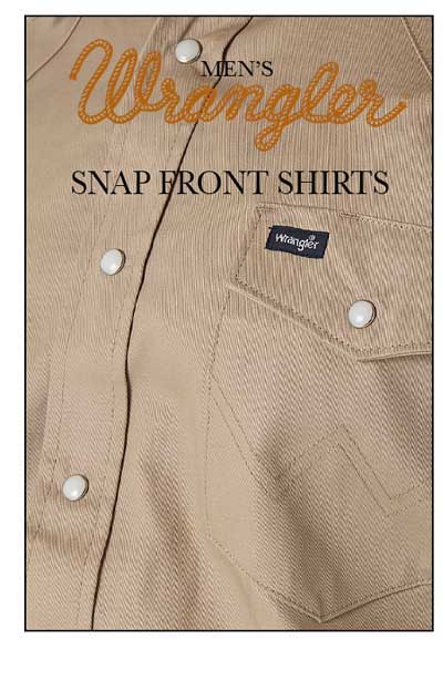 Shop Wrangler Men's Snap Front Shirts
